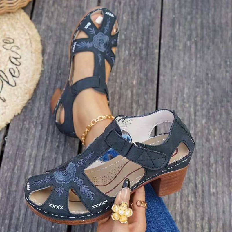 Formal Women Daily Wear Footwear - Sandali da Donna con Tacco Medio,