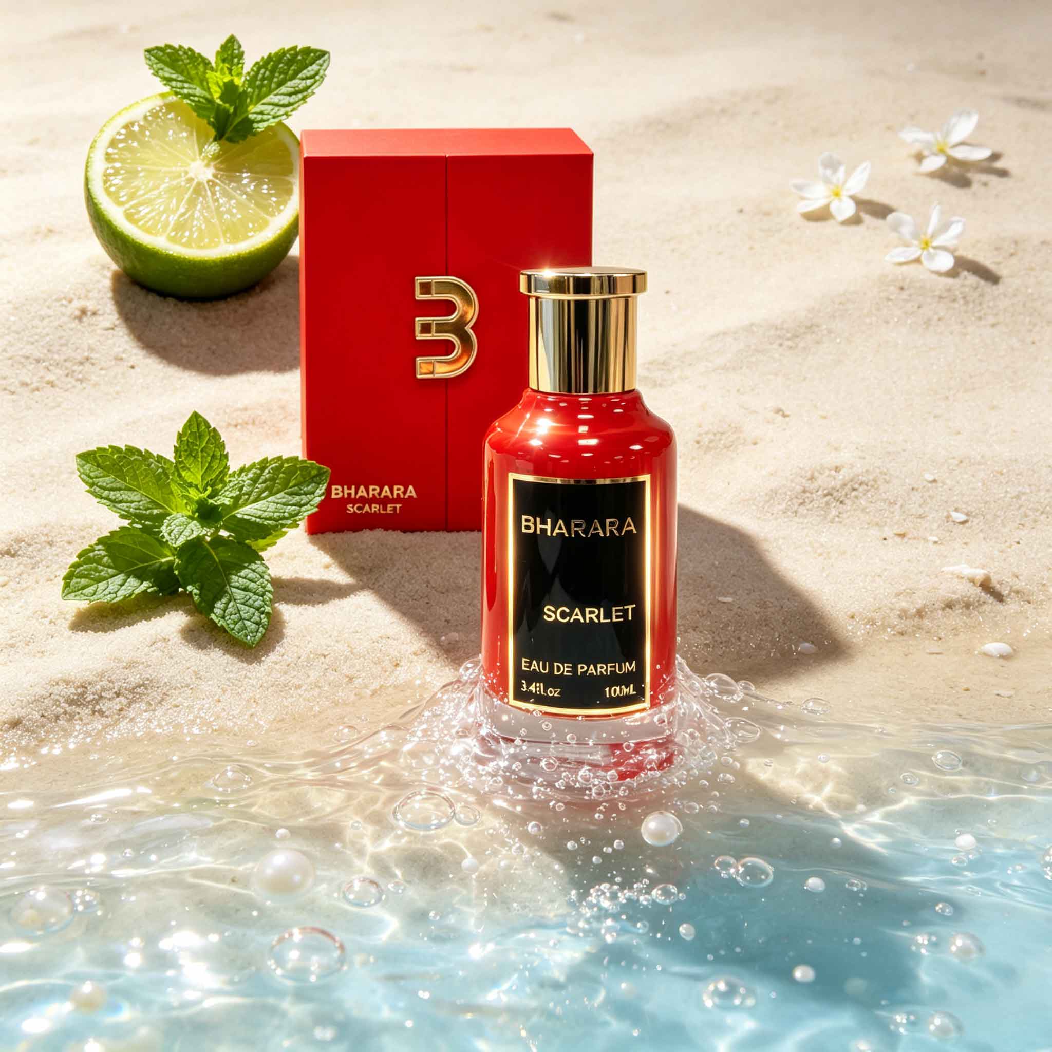Women'S Red Formal Wear - Bharara Scarlet Eau De Parfum: Fragranza