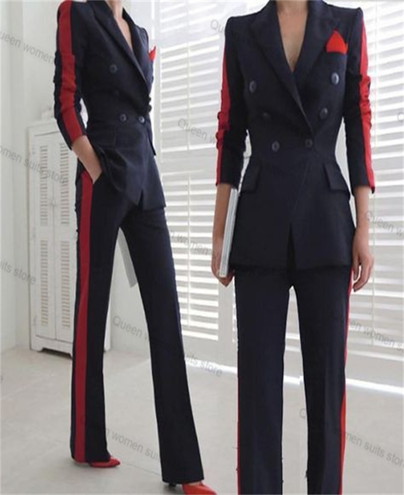 Women'S Red Formal Wear - Rosso Nero Autunno Vestito Delle Donne