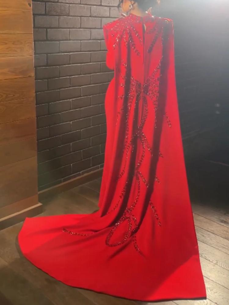 Women'S Red Formal Wear - Abito da sera rosso personalizzato in