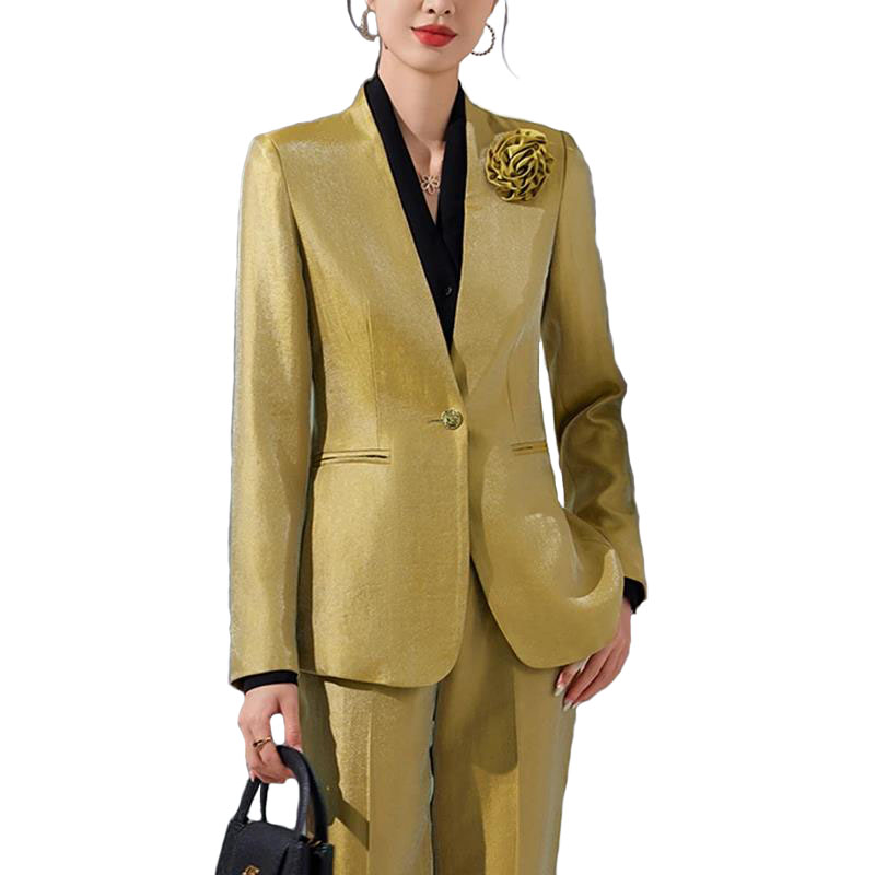 Women'S Formal Wear Pantsuits - Blazer da donna Pantaloni Set Applicazioni
