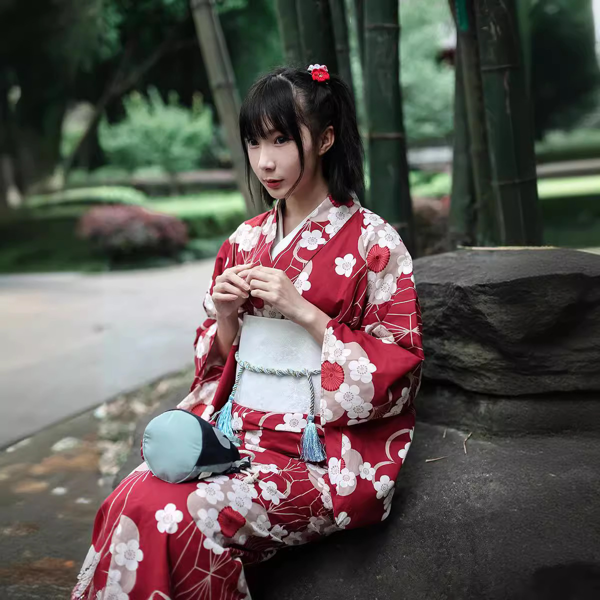 Kimono Yukata Giapponese Rosso - Women'S Red Formal Wear recensione e prezzo