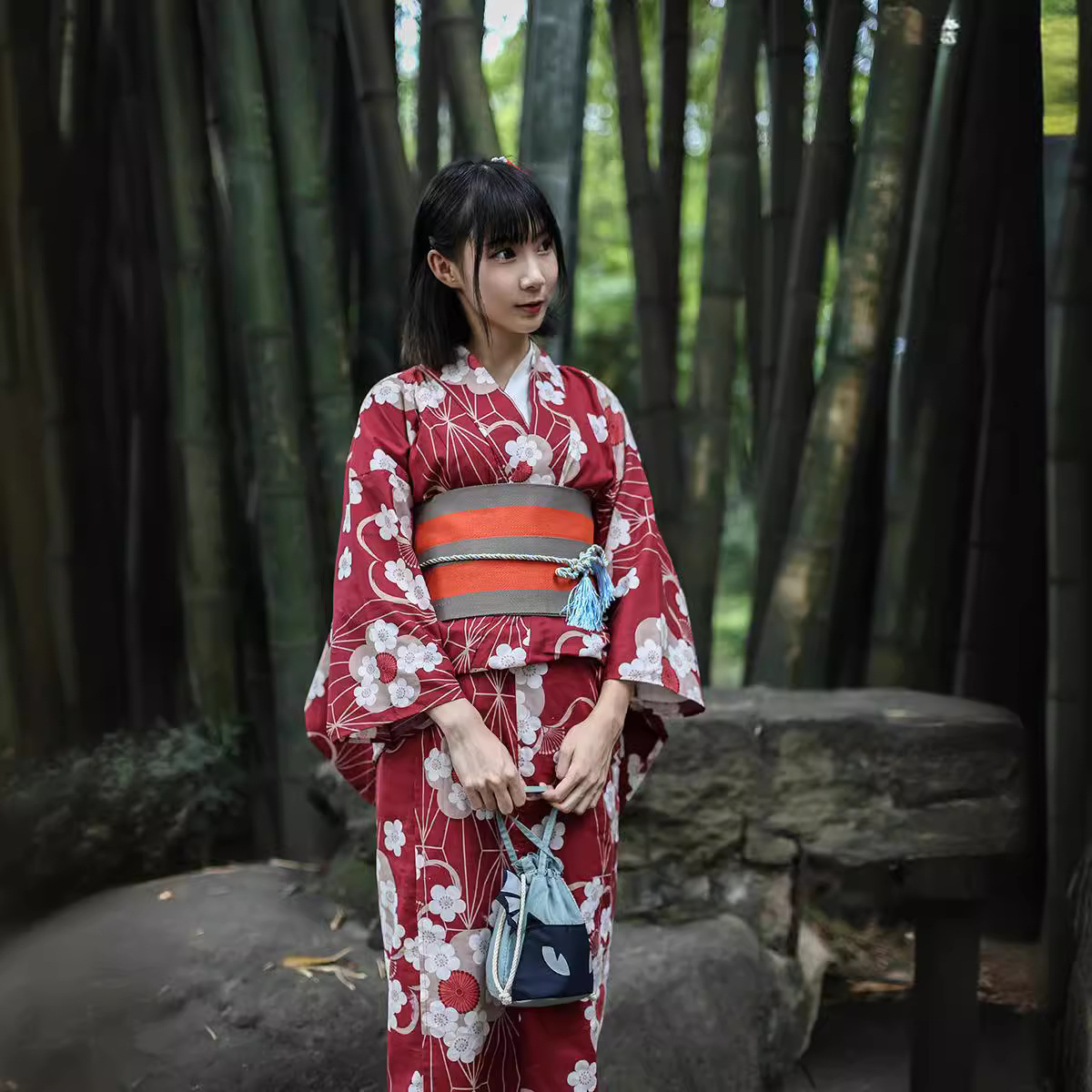 Kimono Yukata Giapponese Rosso - Women'S Red Formal Wear recensione e prezzo