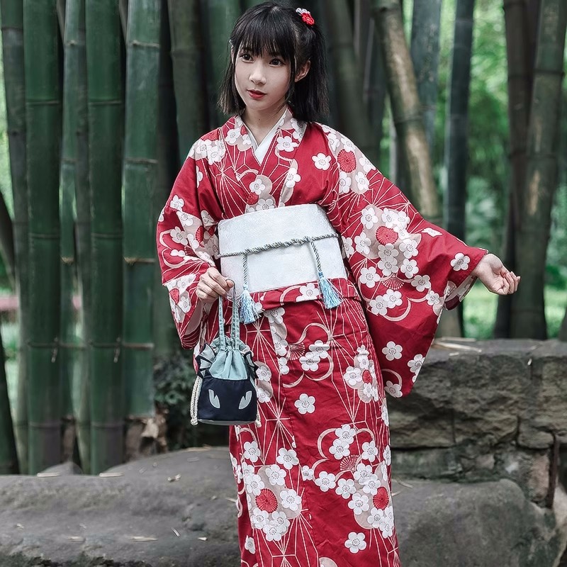 Kimono Yukata Giapponese Rosso - Women'S Red Formal Wear recensione e prezzo