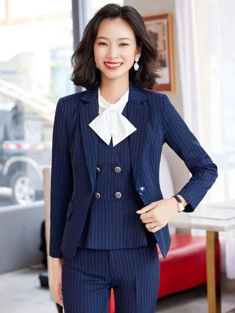 Abiti da lavoro formali a righ - Women'S Formal Wear Pantsuits recensione e prezzo